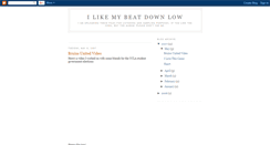 Desktop Screenshot of ilikemybeatdownlow.blogspot.com