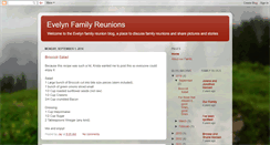 Desktop Screenshot of evelynfamilyreunions.blogspot.com