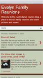 Mobile Screenshot of evelynfamilyreunions.blogspot.com