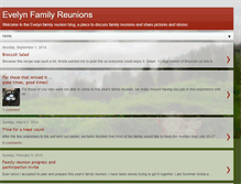 Tablet Screenshot of evelynfamilyreunions.blogspot.com