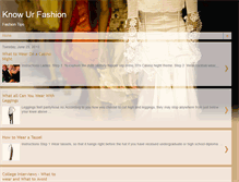 Tablet Screenshot of knowurfashion.blogspot.com