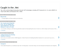 Tablet Screenshot of caughtinthedotnet.blogspot.com