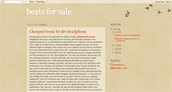 Desktop Screenshot of cheapbeatsale.blogspot.com