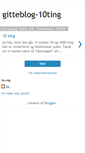 Mobile Screenshot of gitteblog-10ting.blogspot.com