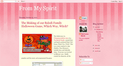 Desktop Screenshot of frommyspirit.blogspot.com