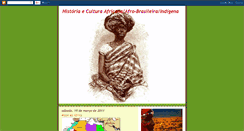 Desktop Screenshot of histafricanafrobrasindigena.blogspot.com