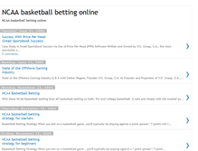 Tablet Screenshot of ncaabasketballbettingonline.blogspot.com