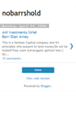 Mobile Screenshot of nobarrshold.blogspot.com