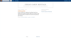 Desktop Screenshot of cheapgatlinburgcabinrentals.blogspot.com