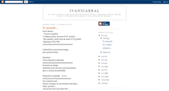 Desktop Screenshot of ivanicabral.blogspot.com