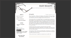 Desktop Screenshot of hazyreality.blogspot.com