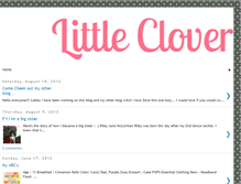 Tablet Screenshot of littleclovercaitlin.blogspot.com