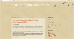 Desktop Screenshot of marineenginesimulation.blogspot.com