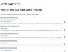 Tablet Screenshot of myfreeware.blogspot.com