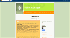 Desktop Screenshot of butlletimunicipal.blogspot.com