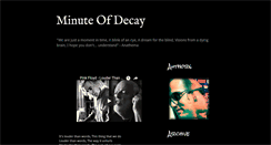 Desktop Screenshot of minute-of-decay.blogspot.com