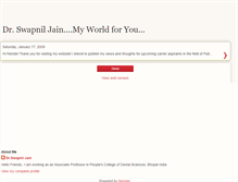 Tablet Screenshot of drswapniljain.blogspot.com