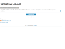 Tablet Screenshot of consultas-legales-defensa.blogspot.com