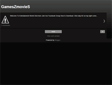 Tablet Screenshot of gameszmovies.blogspot.com