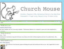 Tablet Screenshot of churchmouseathome.blogspot.com