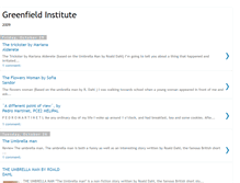 Tablet Screenshot of greenfieldinstitute.blogspot.com