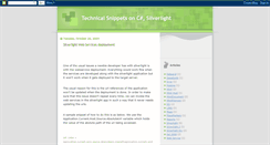 Desktop Screenshot of csharp-snippets.blogspot.com