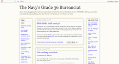 Desktop Screenshot of navygrade36bureaucrat.blogspot.com