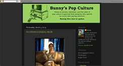 Desktop Screenshot of bunnyspopculture.blogspot.com