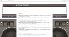 Desktop Screenshot of pintura2noche.blogspot.com