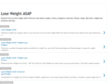 Tablet Screenshot of loseweightasap.blogspot.com