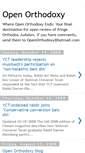 Mobile Screenshot of openorthodoxy.blogspot.com