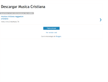 Tablet Screenshot of descargarmusicacristiana.blogspot.com