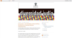 Desktop Screenshot of diversidadjudia.blogspot.com
