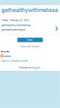 Mobile Screenshot of gethealthywithmelissa.blogspot.com