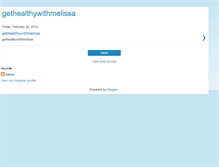 Tablet Screenshot of gethealthywithmelissa.blogspot.com
