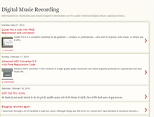 Tablet Screenshot of digitalmusicrecording.blogspot.com