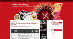Desktop Screenshot of pokerstarsleblog.blogspot.com