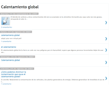 Tablet Screenshot of 1calentamientoglobal.blogspot.com