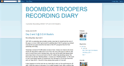 Desktop Screenshot of boomboxtroopersrecordingdiary.blogspot.com