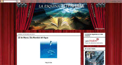 Desktop Screenshot of laesquinaliteraria.blogspot.com