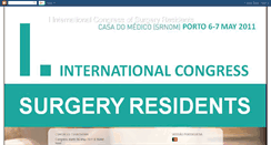 Desktop Screenshot of internationalcongresssurgeryresidents.blogspot.com