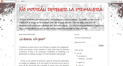 Desktop Screenshot of nopodrandetenerlaprimavera.blogspot.com
