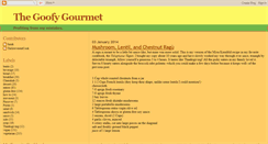 Desktop Screenshot of goofygourmet.blogspot.com