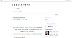 Desktop Screenshot of aboutaword.blogspot.com