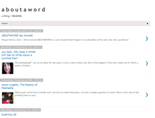 Tablet Screenshot of aboutaword.blogspot.com
