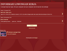 Tablet Screenshot of ilowongan.blogspot.com