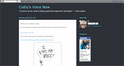 Desktop Screenshot of cathysvoicenow.blogspot.com