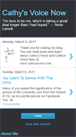 Mobile Screenshot of cathysvoicenow.blogspot.com