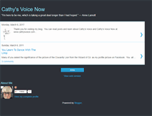 Tablet Screenshot of cathysvoicenow.blogspot.com