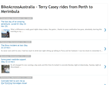 Tablet Screenshot of bikeacrossaustralia.blogspot.com